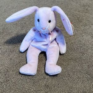 Floppity Lilac Purple Bunny. Ty Beanie Baby 1996.